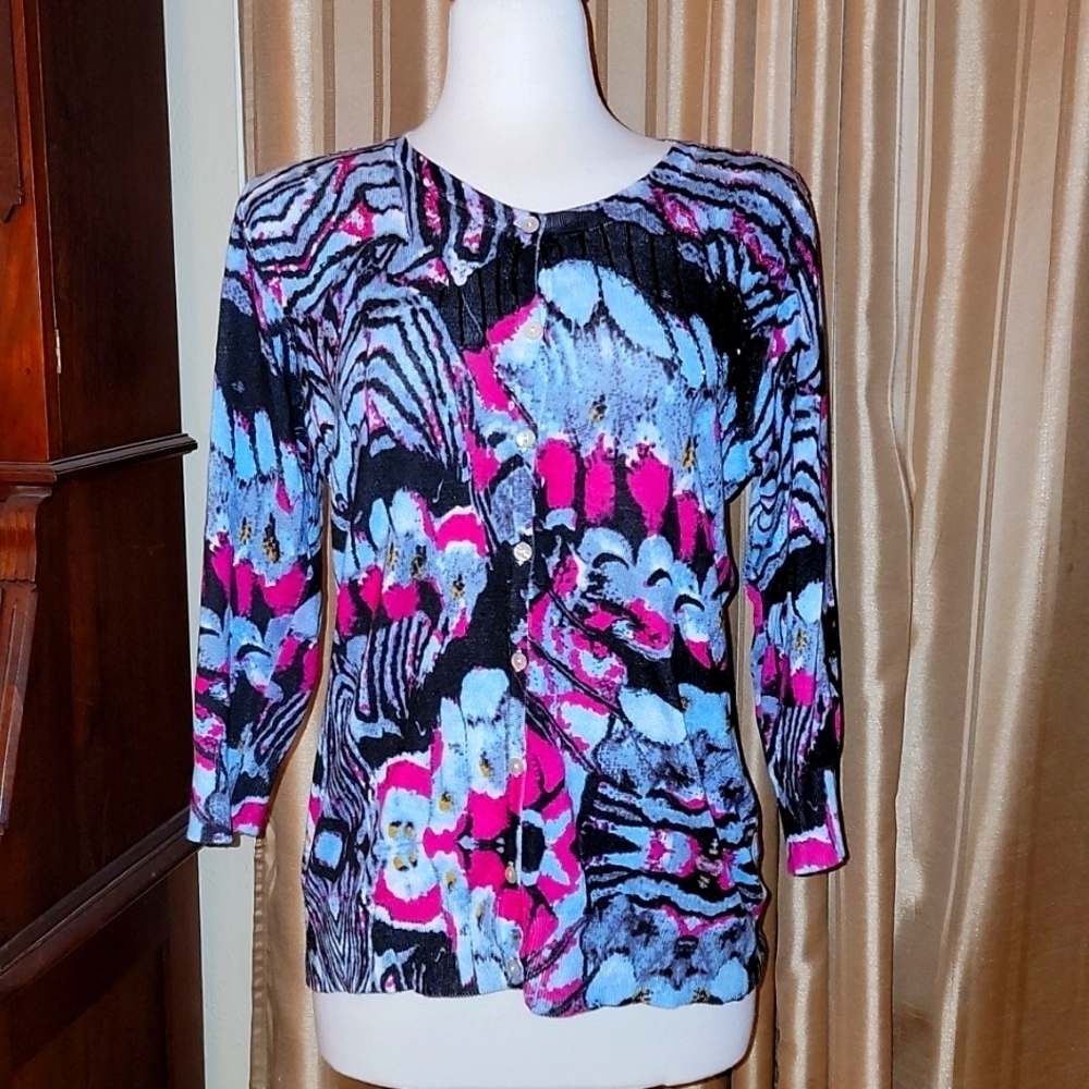 Olivia M. Beaded Cardigan Sweater